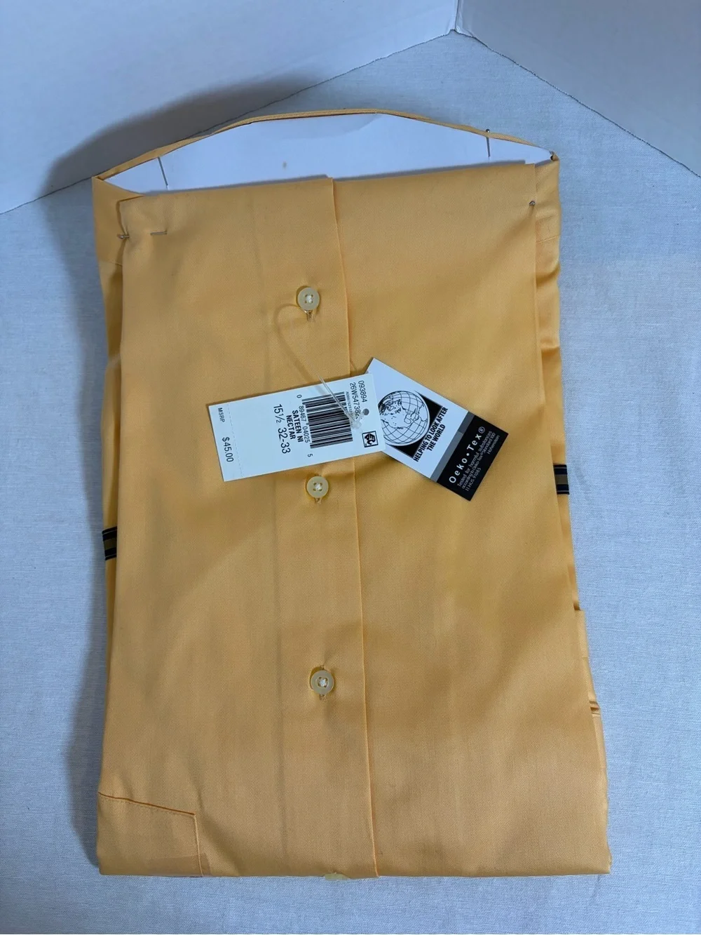 Arrow Heritage Sateen No Iron Classic Fit Dress Shirt NWT 15.5 32/33 Nectar